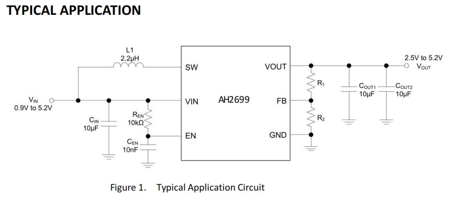 AH2699：5.2V超低静态电流的同步升压DCDC