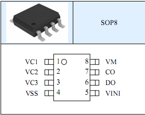 CSC5113，3 节锂电池保护 IC