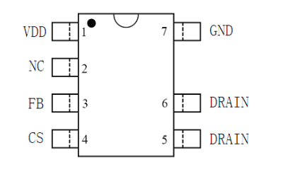 SP2633F,5V1A,5W，6级能效充电器方案，SOP7封装