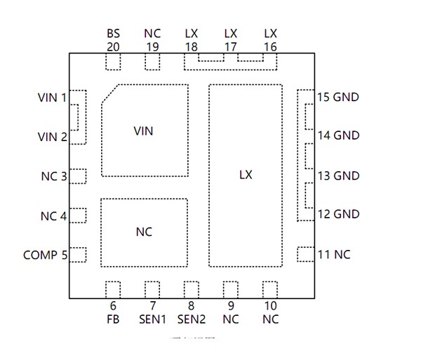 耐压40V，5V4.8A车充方案，SP1229HN  ，效率高达93%，内置MOS