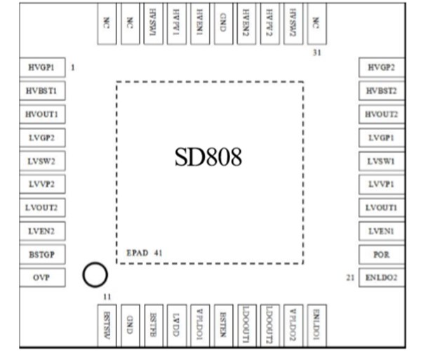 SD808 PMU 4路DC/DC降压 1路DC/DC升压