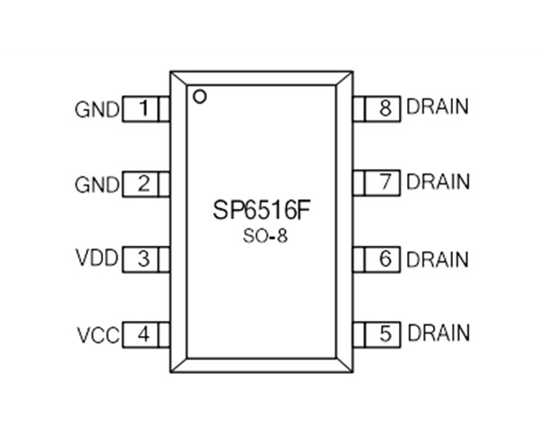 SP6516F，60V正负端同步整流，可做18WQC或18-20WPD