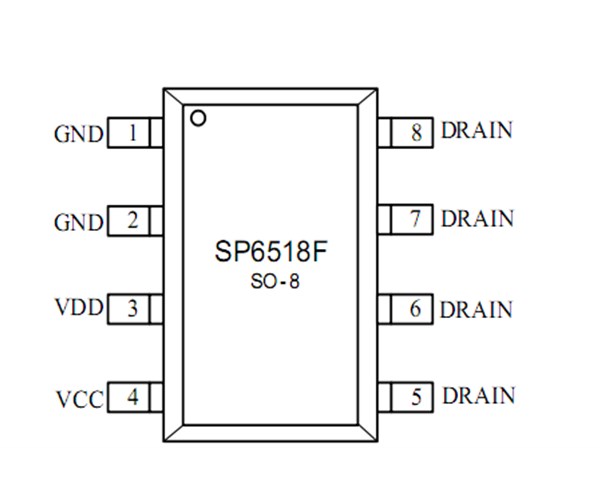 SP6518F，80V耐压正负端同步整流，满足六级能效