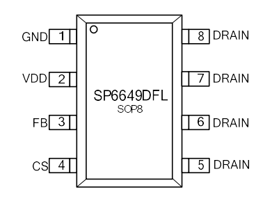 SP6649DFL，PD单C 30W充电器方案，多模式、低功耗AC/DC控制电路